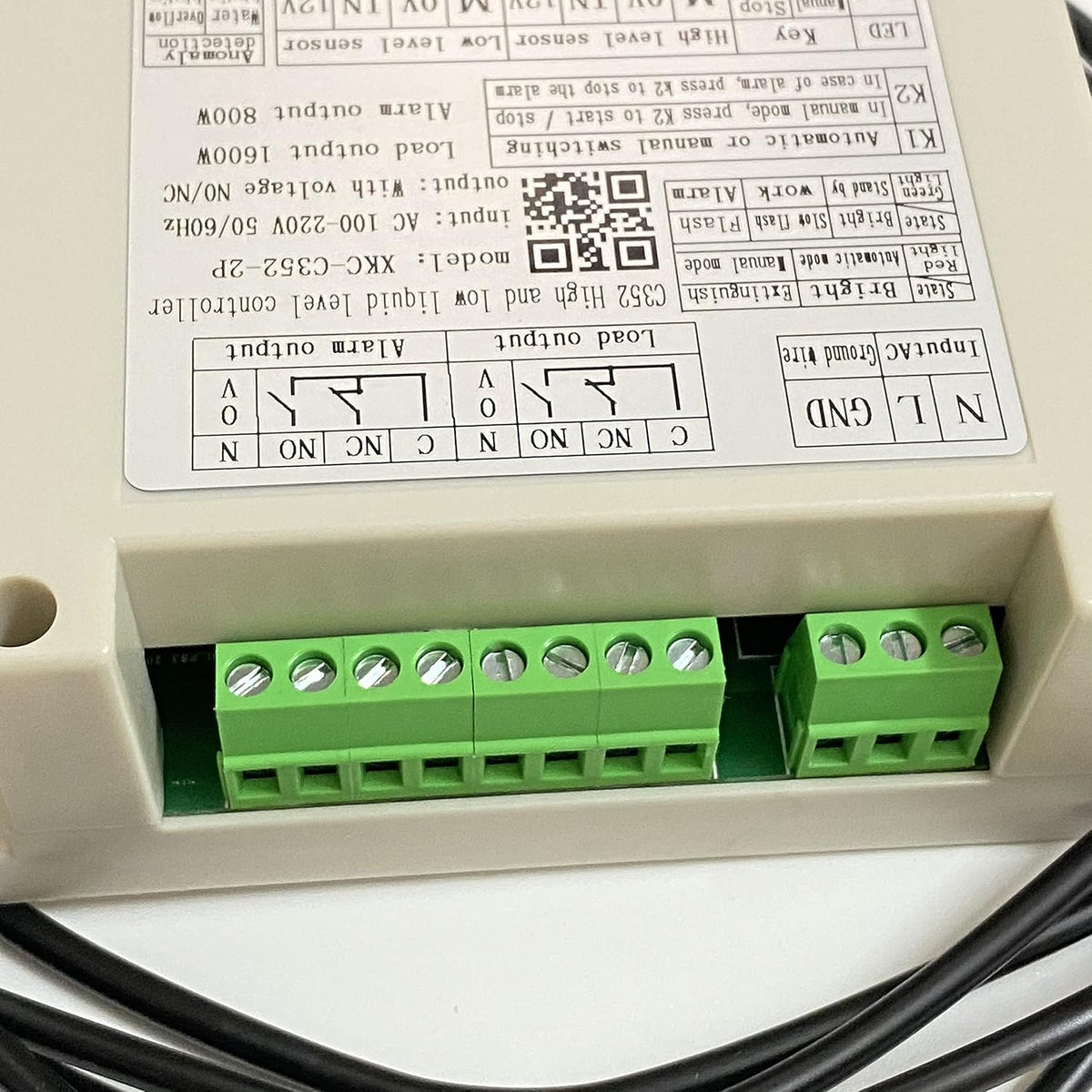 Automatic Water Level Controller with Two Non Contact Sensors 1 Meter Cable H874467