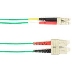 Green 7-M SC-LC Multimode Fiber Optic Patch Cable M37988