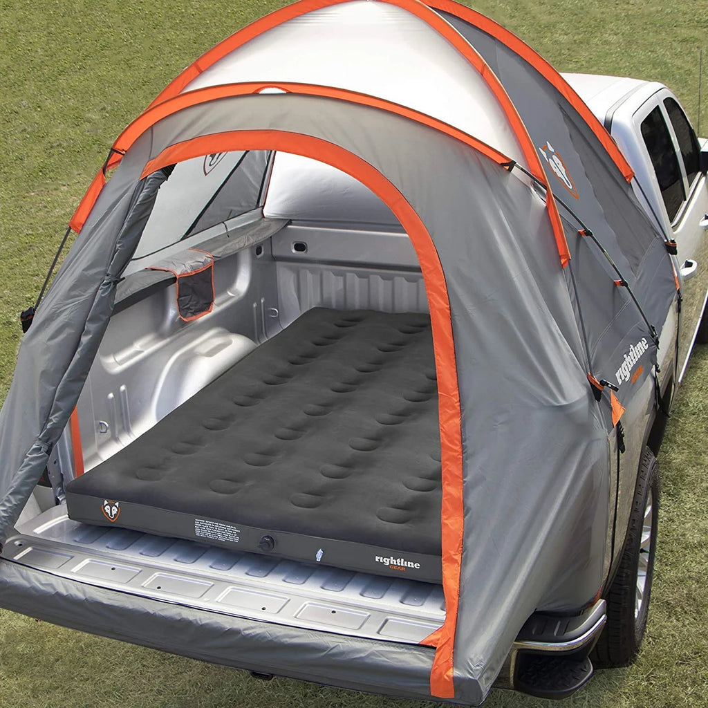 Truck Tent, Air Mattress, and Weather Radio Bundle for Pickup Truck Bed Camping E31090