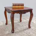 Walnut Carved End Table H939