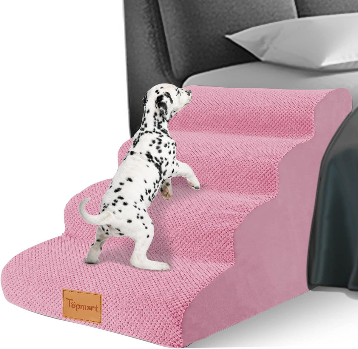 Pink High Density Foam Dog Steps 4 Tiers G798158