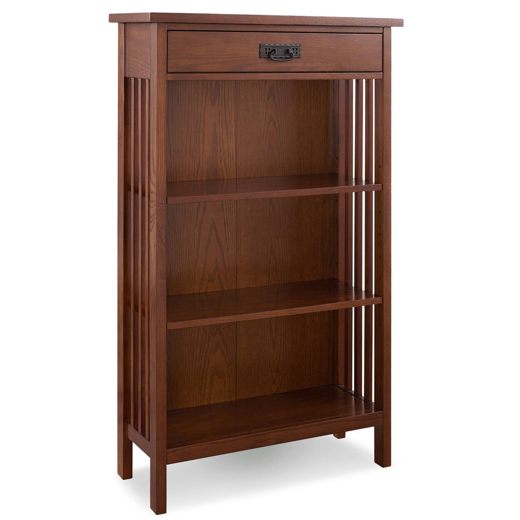 Brown Slatted Bookcase J973