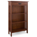 Brown Slatted Bookcase J973