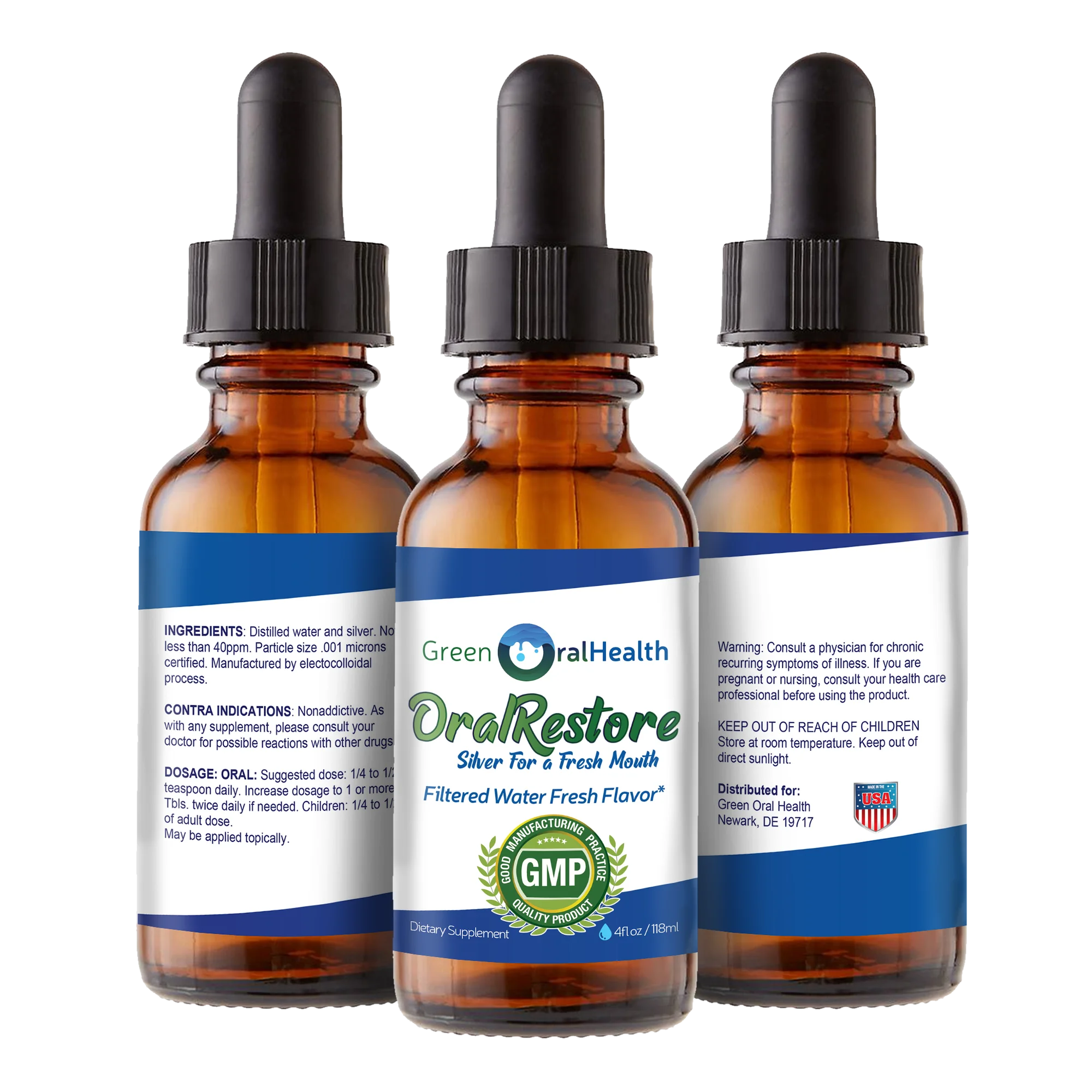 Colloidal Silver 40 Ppm 4 fl oz O5940