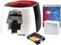 Color Plastic ID Card Printer with Complete Supplies Package V527