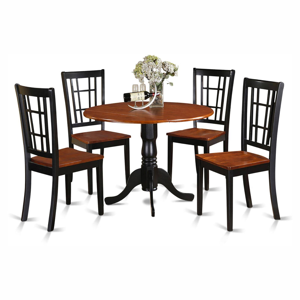 5 Piece Kitchen Dining Set with Table and 4 Chairs X832409