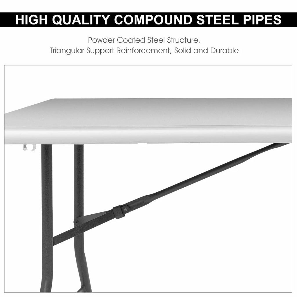 Folding Table Plastic Indoor Outdoor Picnic Party Dining Camp Tables Y933