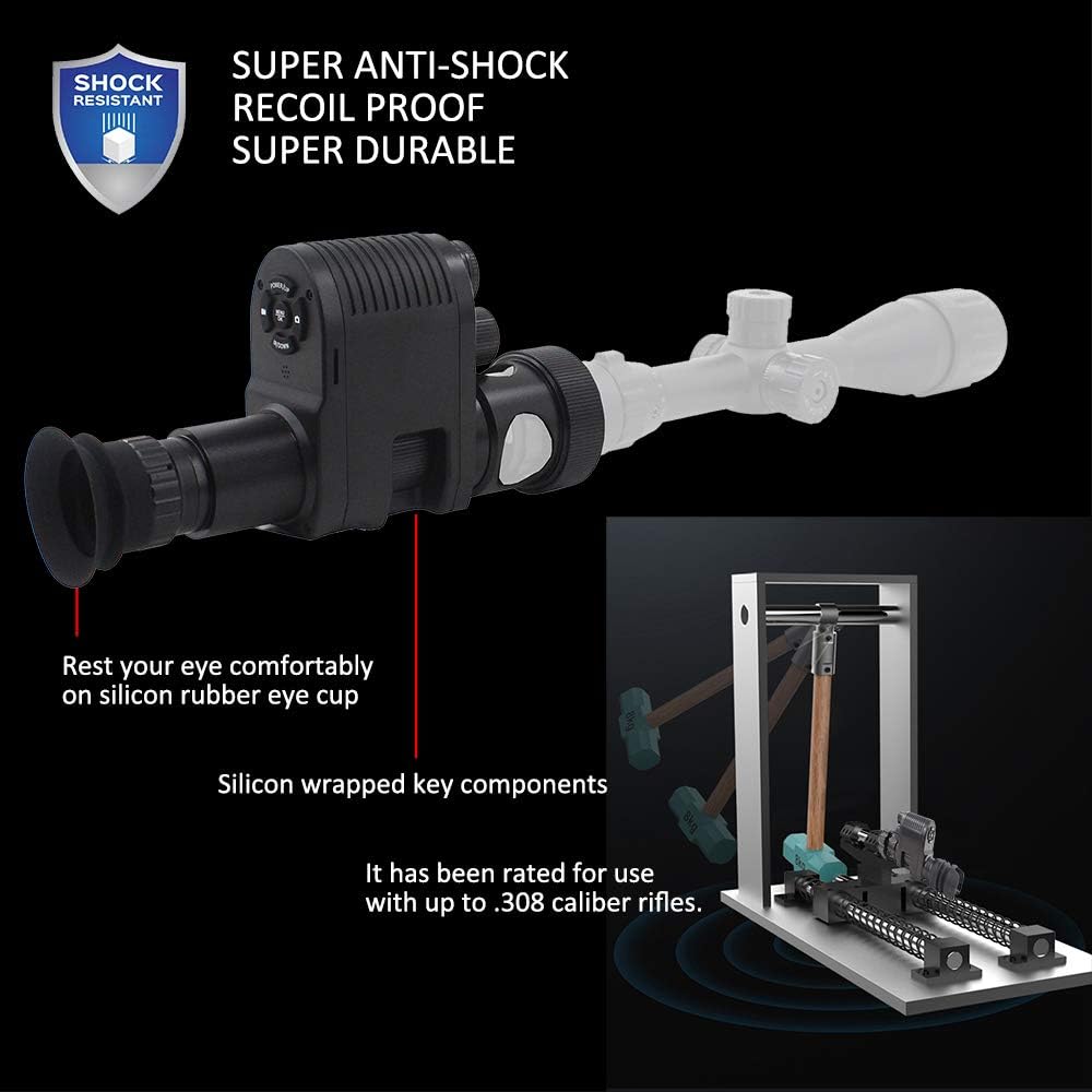 720p HD Night Vision Scope Camcorder Monocular with Built-in 850nm Infrared Flashlight S50392