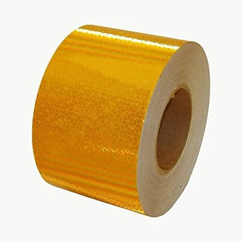 Yellow Retroreflective Conspicuity Tape 4 in. x 50 yds. J36910