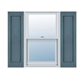 12 inchw x 29 inchh Vinyl Raised Panel Shutters with Shutter-Loks, Wedgewood Blue E87376
