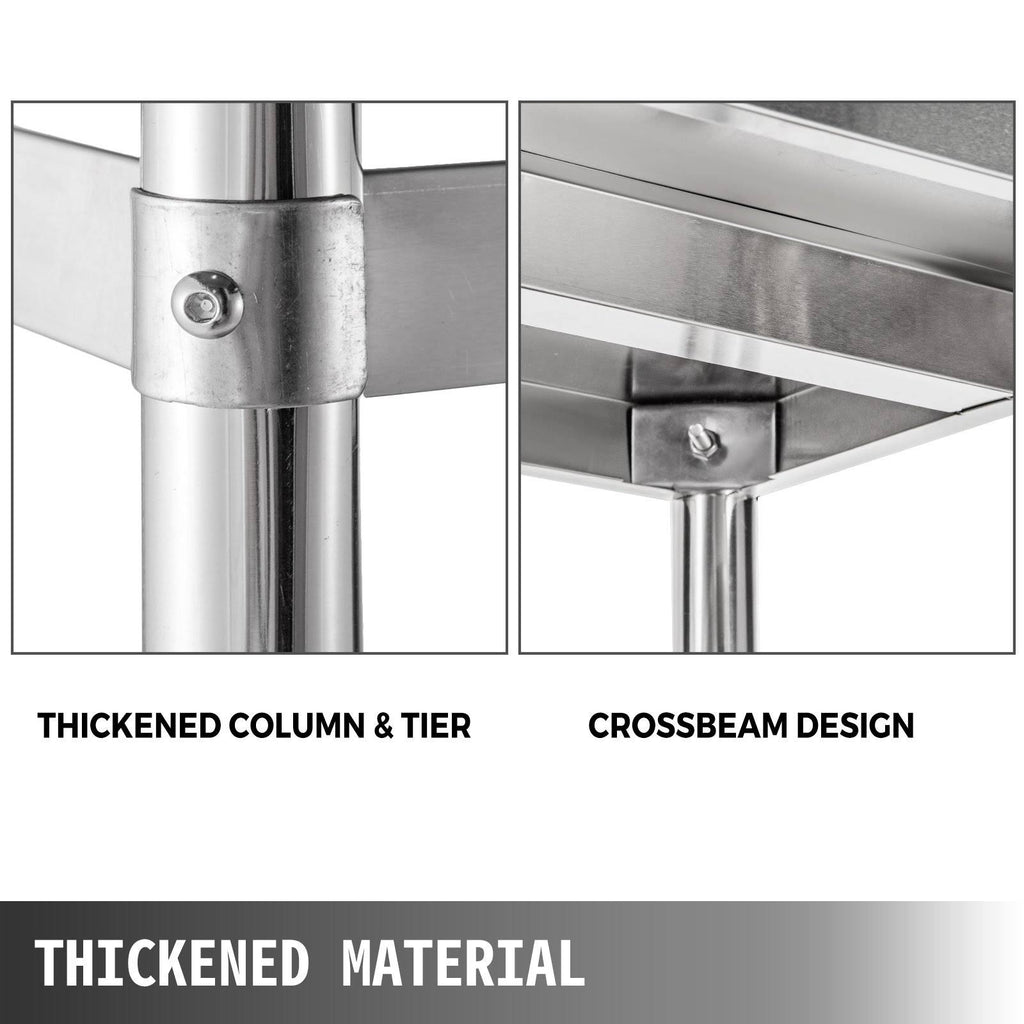 Stainless Steel Kitchen Shelving Unit 48x72 inch N576830