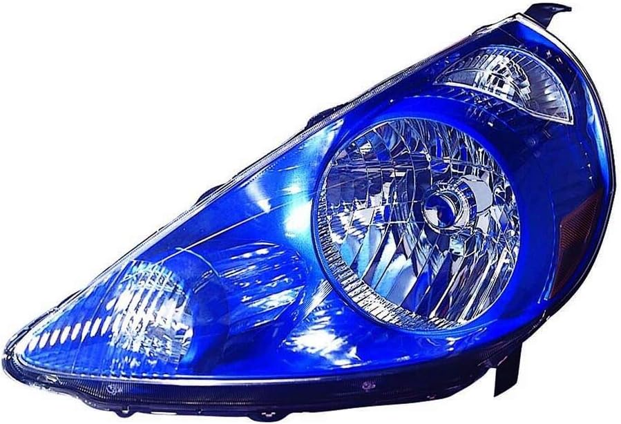 Pair Vivid Blue Headlight Assembly for Honda Fit 2007 2008 B36778