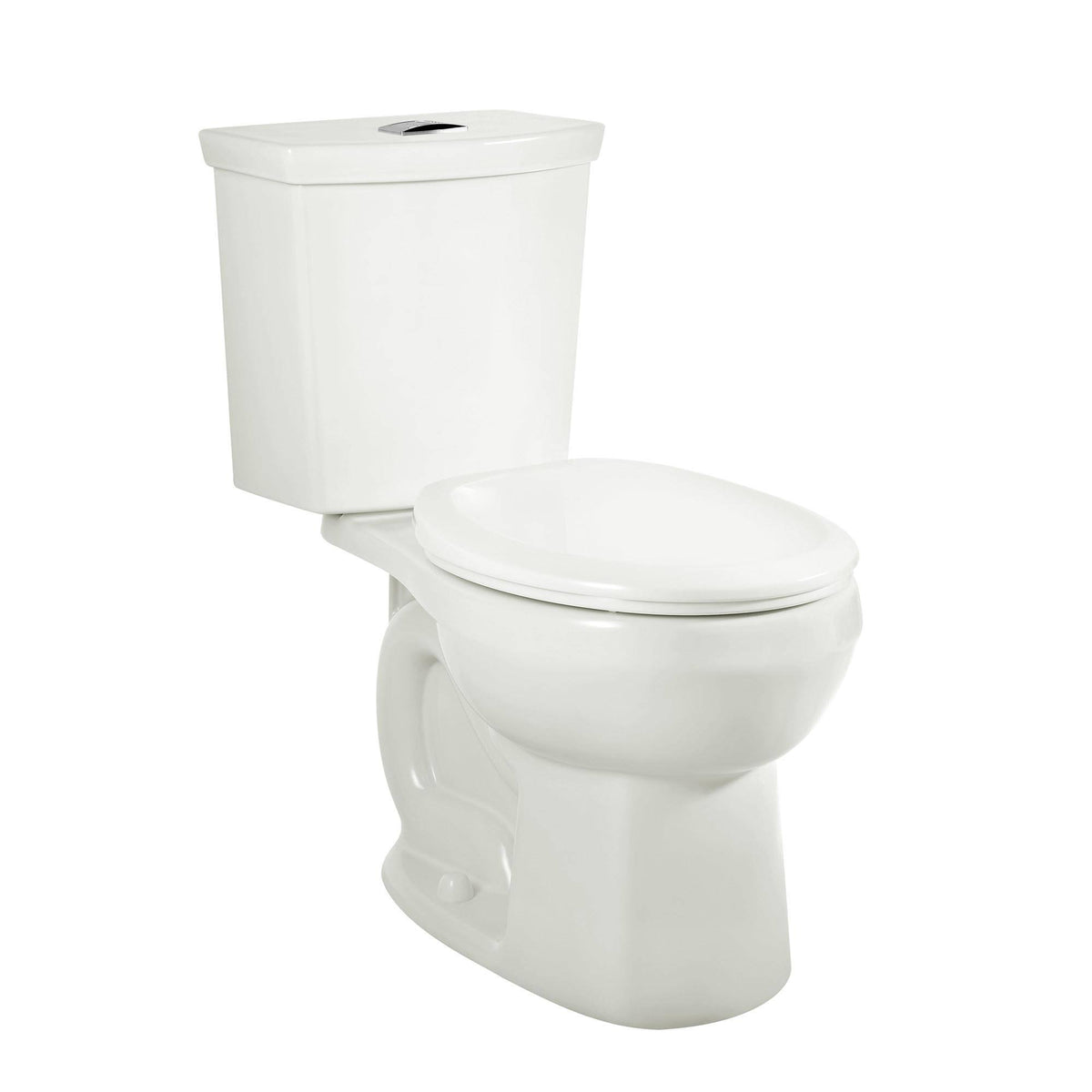 White Dual Flush Round Front Toilet F73338