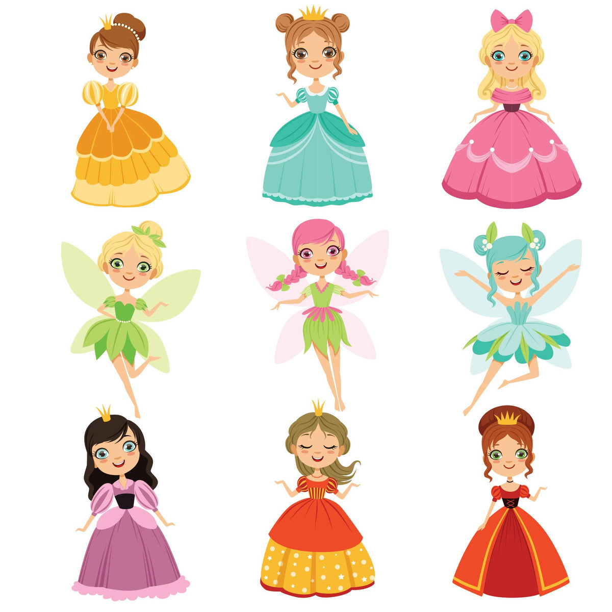 Removable Vinyl Wall Decals 9 Wall Decals (18x22W x 25x22H) U32176
