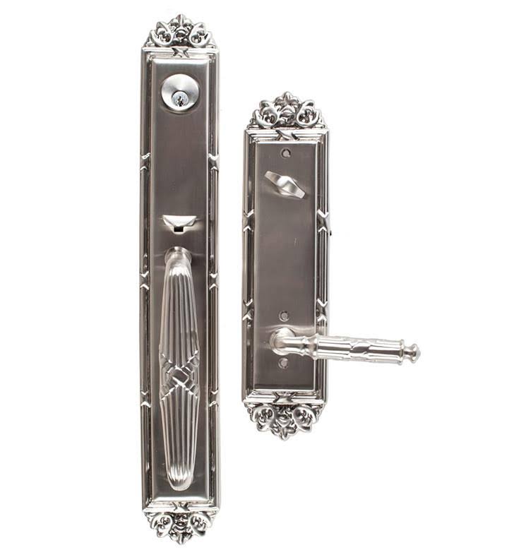 Bright Chrome Double Cylinder Tubular Handleset L630823