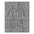 Gray Textual Art on Canvas S53406