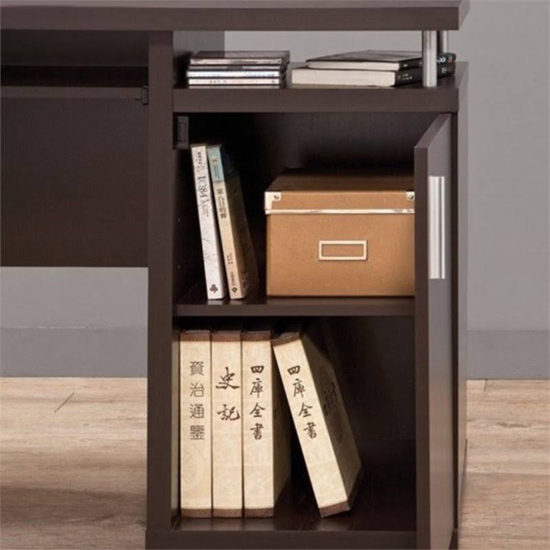 2 Drawer Computer Desk in Cappuccino U744