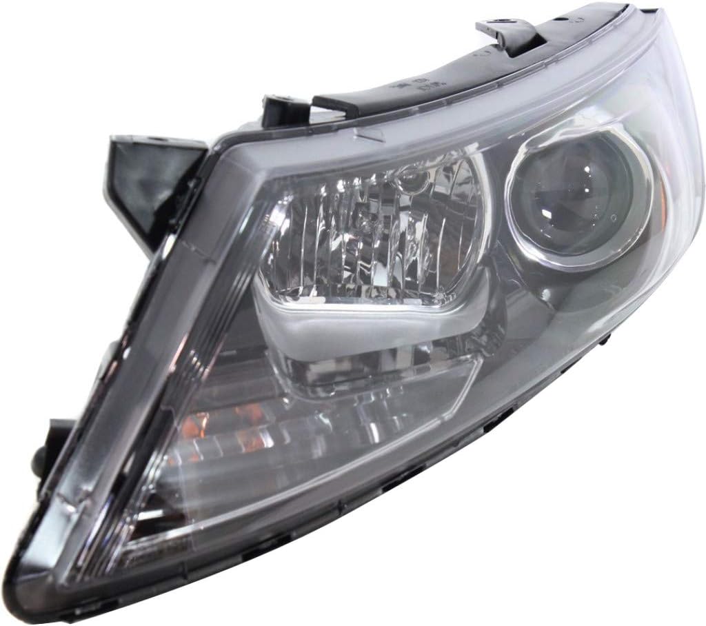 Black Housing Headlight Pair for Kia Optima 2011 2012 2013 2014 U356