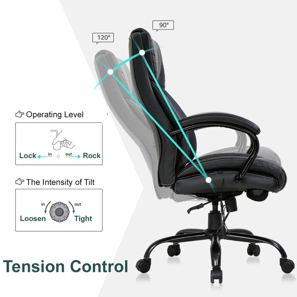 Black High Back PU Leather Executive Office Chair X264111