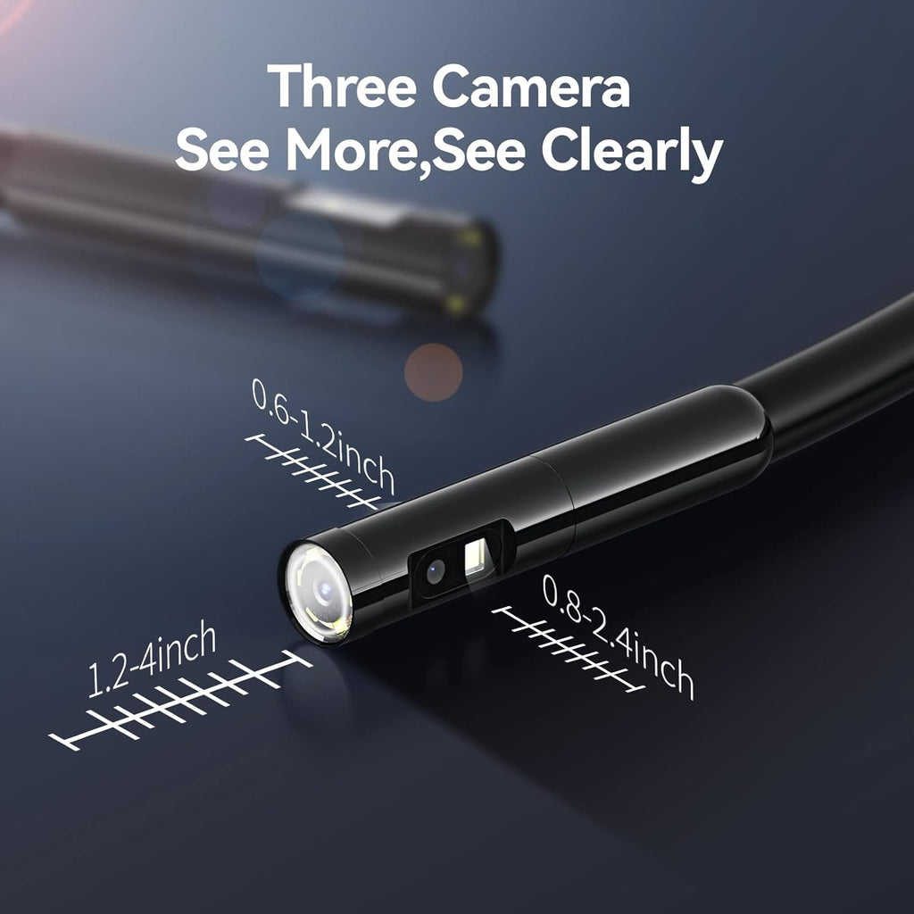 Industrial Borescope Inspection Camera with 5inch 720P HD Screen, 16.5ft Z3605
