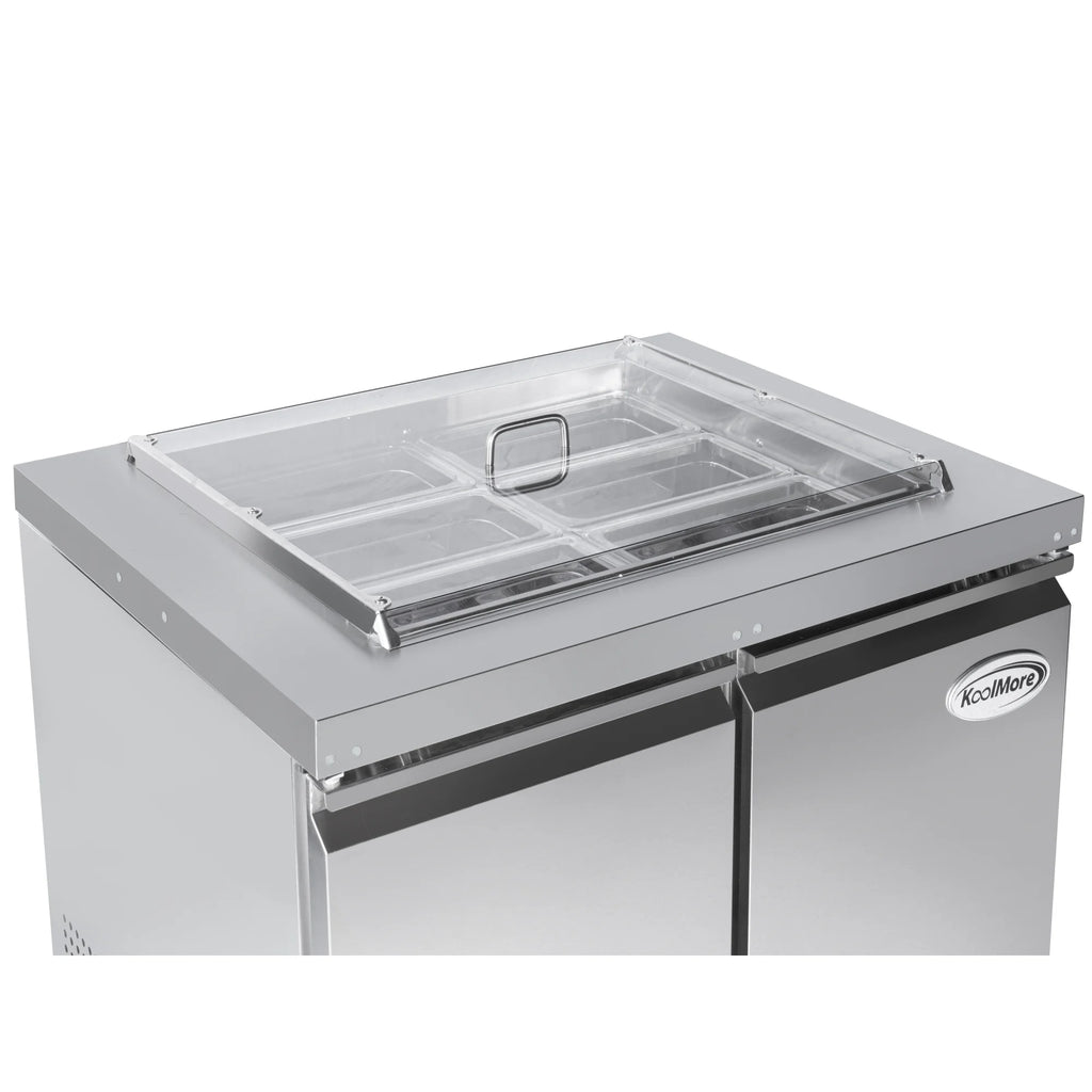 Commercial Refrigerated Prep Station Cold Table with 6 Pan Storage X2883
