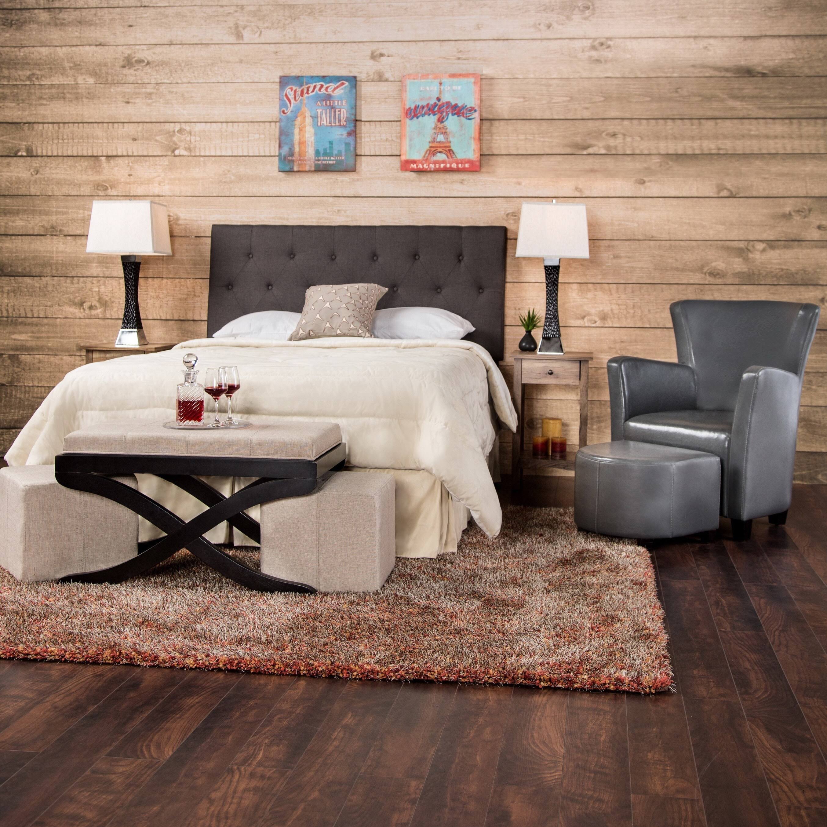 Grey Queen Linen Headboard L365555
