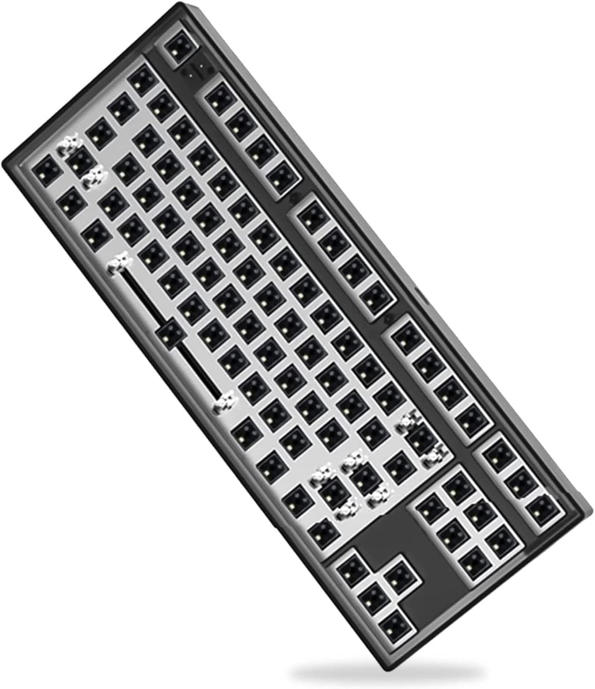 Pink 87 Keys RGB Modular Mechanical Keyboard DIY Kit T79413