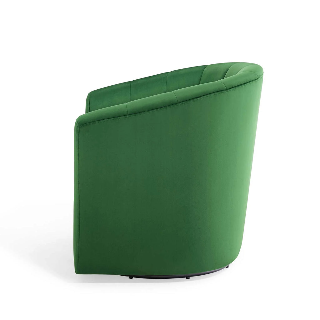 Green Velvet Accent Armchair N909