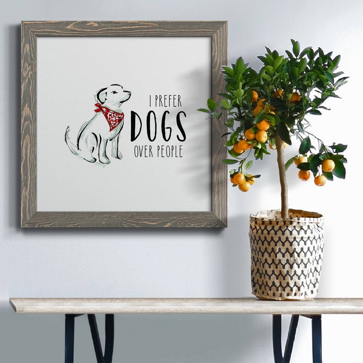 Premium Framed Canvas - 20x20 - White C60999