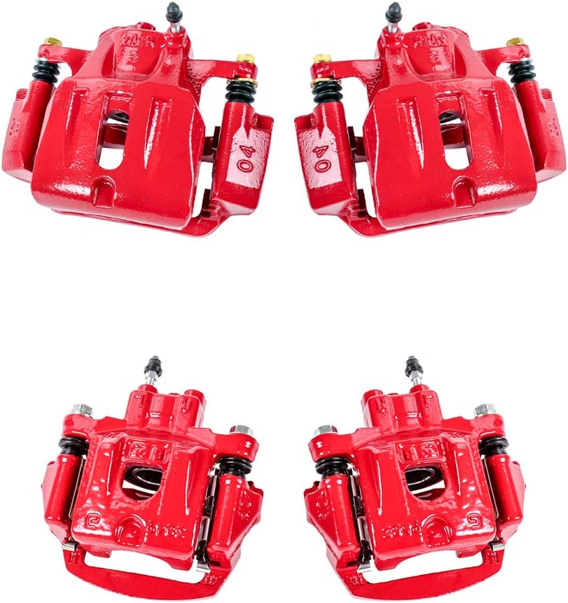 Red Coated Brake Calipers Brake Kit W1671