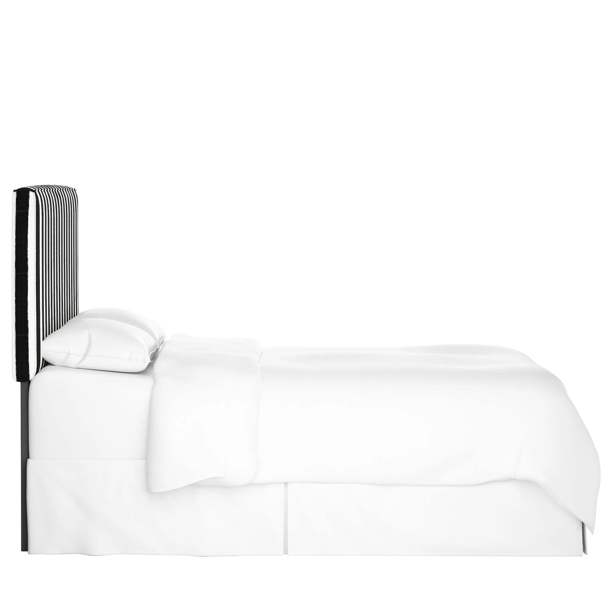 Box Seam Headboard Striped Black/White T57142