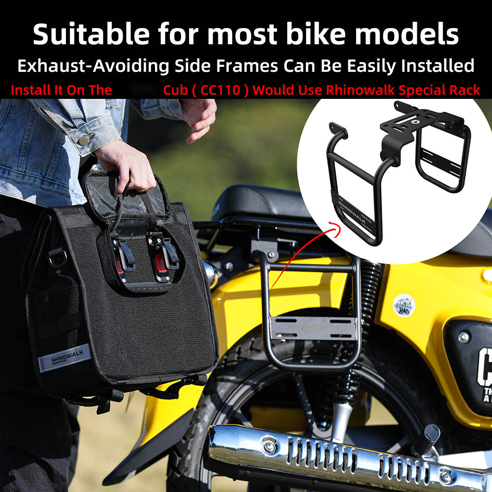 Motorcycle Bag Side 13l With Removable Waterproof Inner Pouch Support Panel O16841