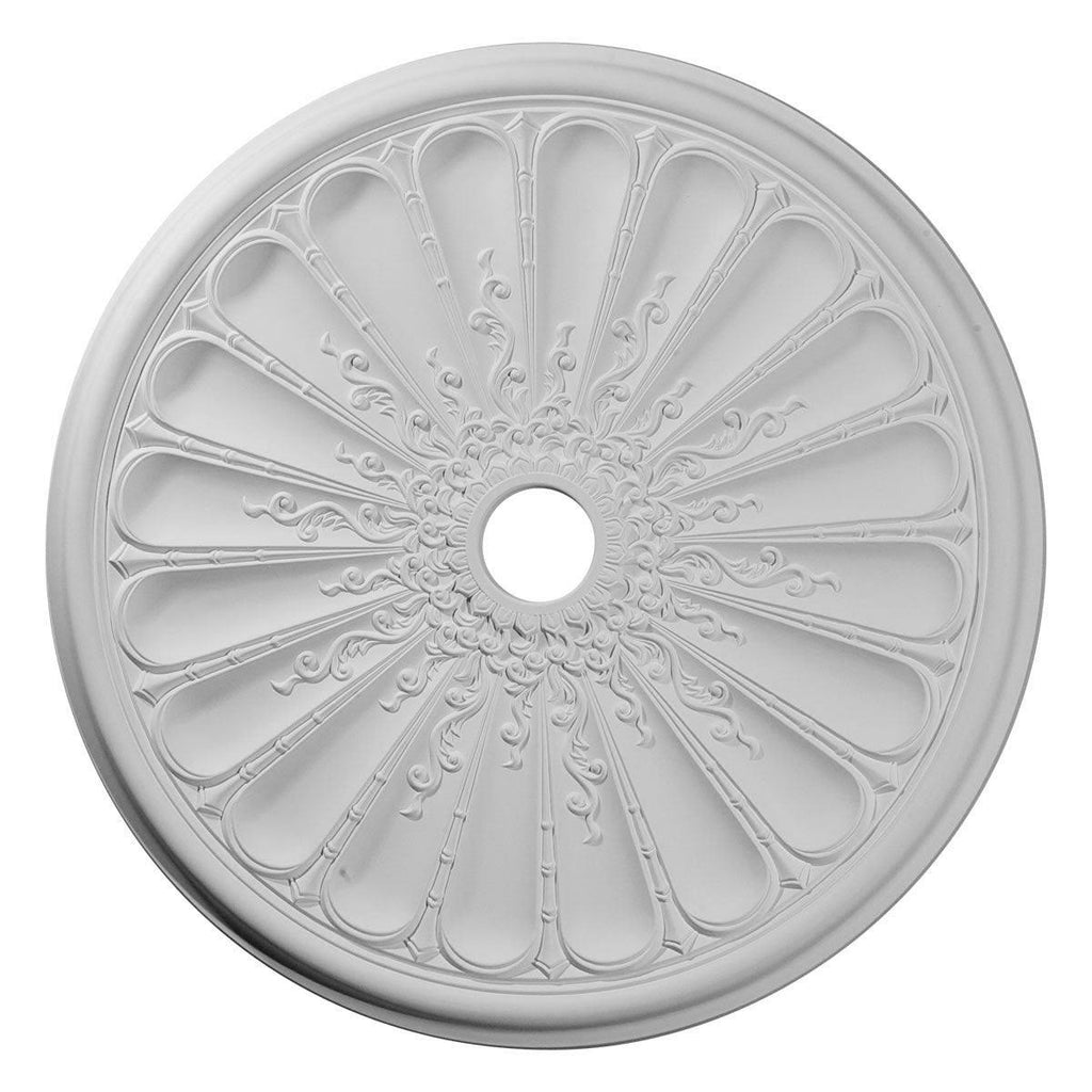 31 1/2x22OD x 3 5/8x22ID x 1 1/2x22P Hand-Painted Ceiling Medallion A730104