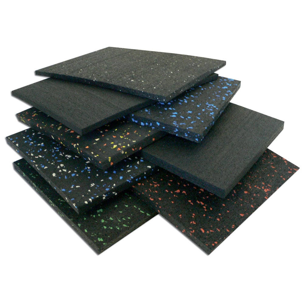 Elephant Bark Blue Dot 4 ft. x 4 ft. Rubber Flooring F725