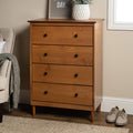 Caramel Wood 3 Drawer Nightstand D950872