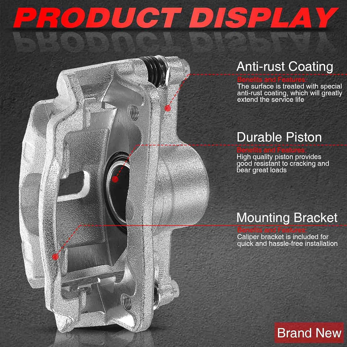 Set of 2 Front Brake Caliper Assembly K178436