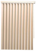 White 72x60 in. PVC Vertical Blinds O761