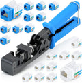 Speed Termination Tool Kit with 20 Cat6/5e Keystone Jacks I972919