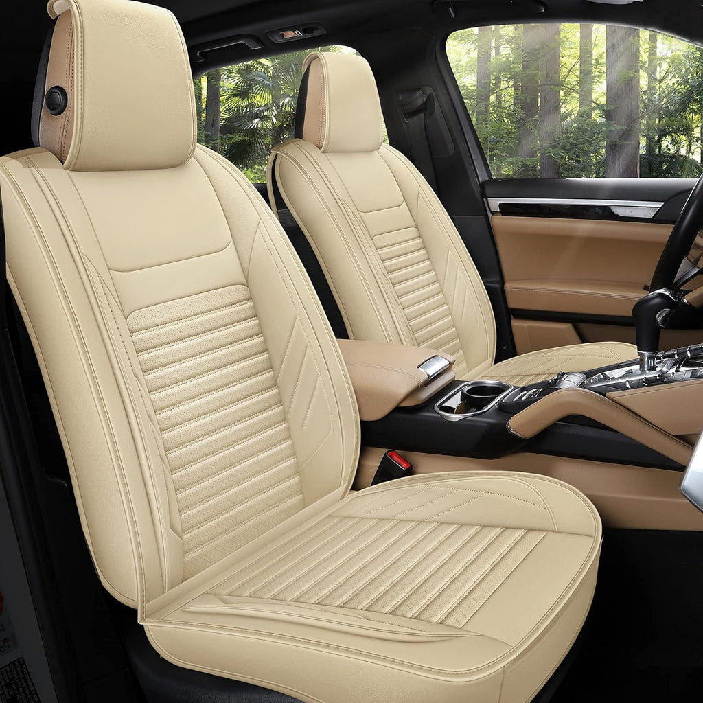 Gray Full Set Leather Car Seat Covers L773