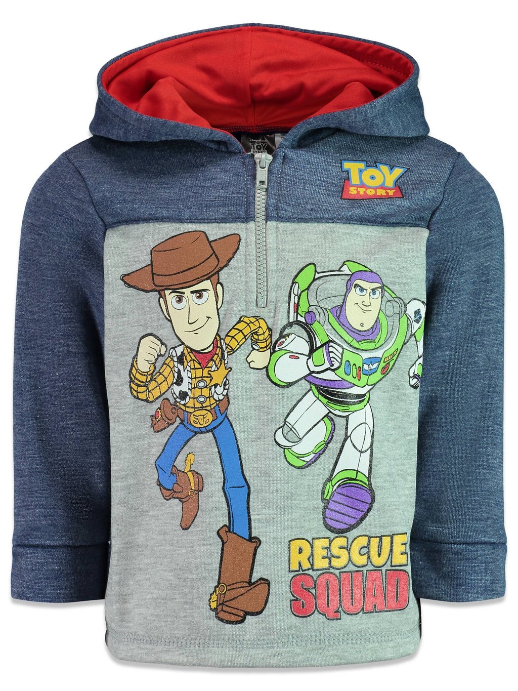 Toddler Boys Fleece Half Zip Hoodie Y405