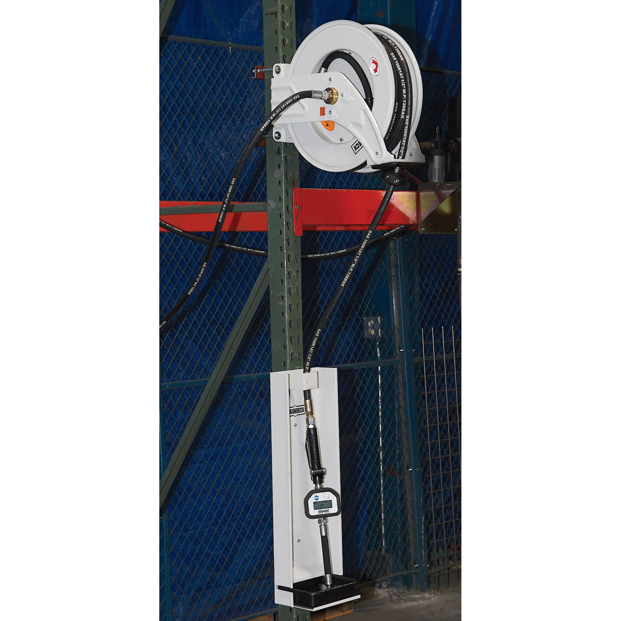 Oil Hose Reel Kit, 1/2 inch x 50 ft, 1500 psi, Control Valve, Drip Tray X69090