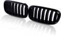 Glossy Black ABS Front Bumper Kidney Grille Grill B978