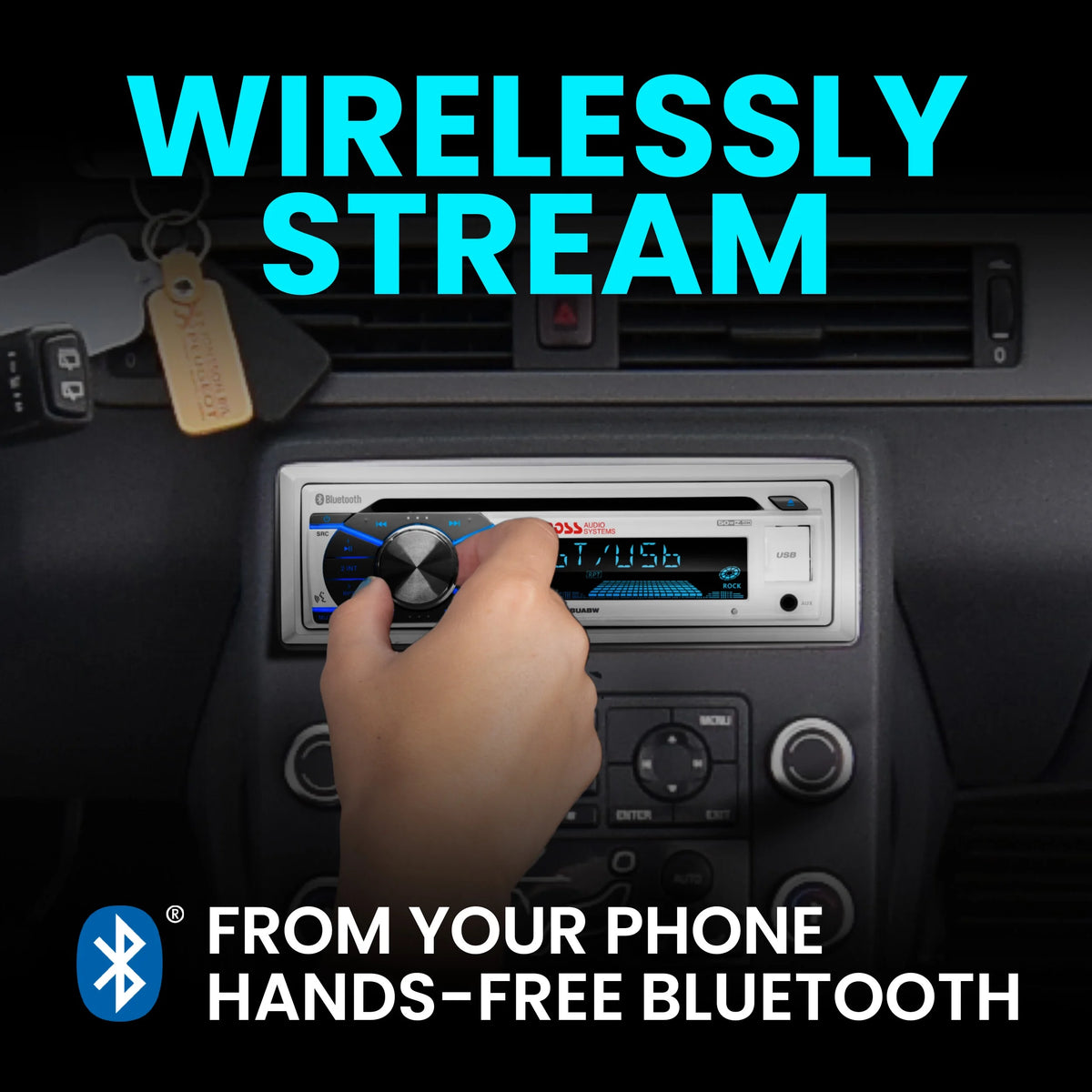 Marine Receiver Speakers with Bluetooth CD USB L38958