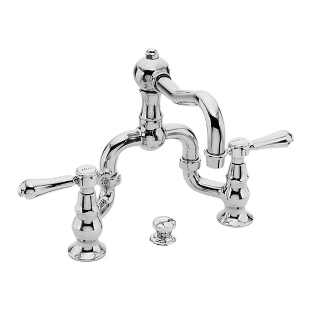 White Chesterfield Bridge Bathroom Faucet H47959