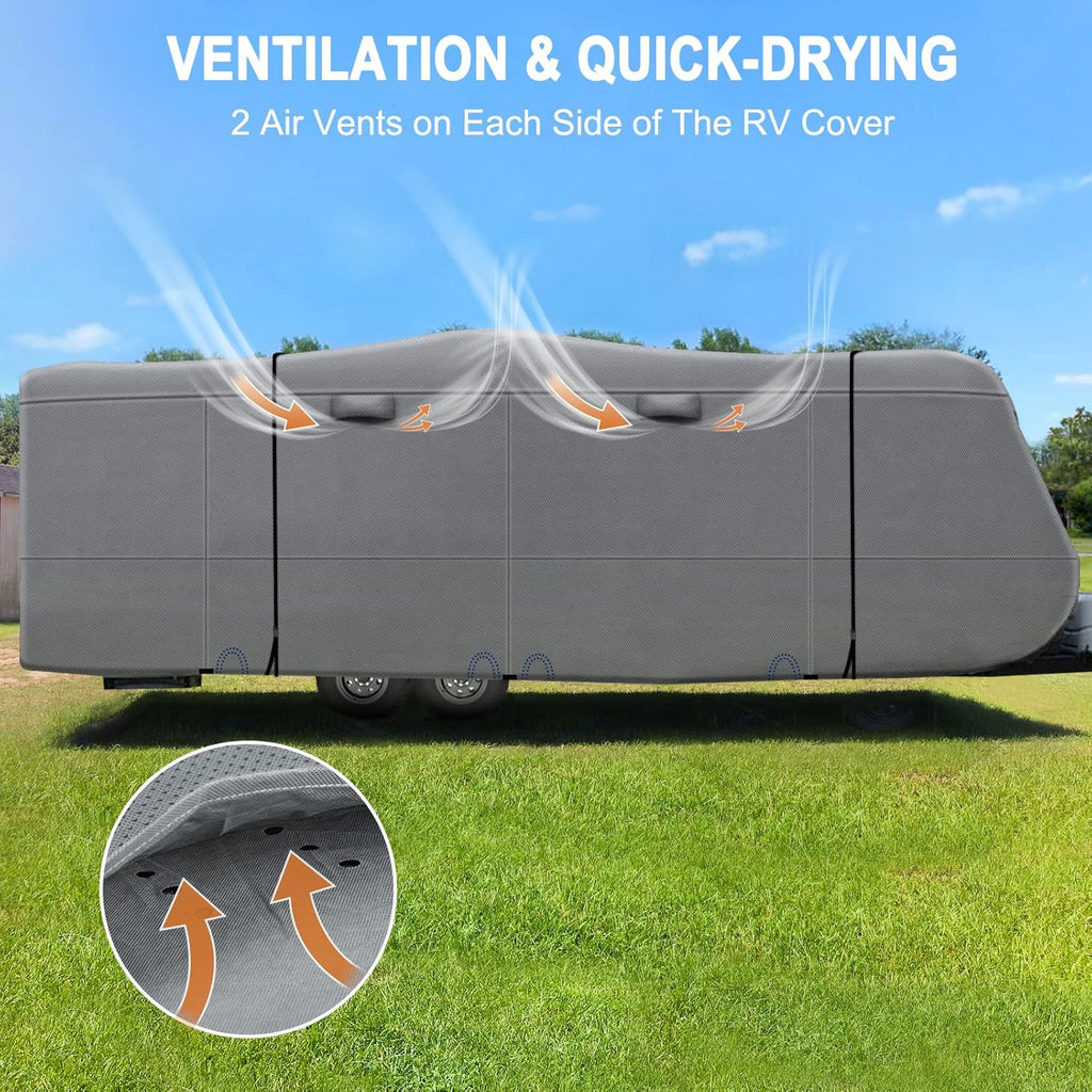 Heavy Duty 5 Layers Anti-UV Travel Trailer Cover E907