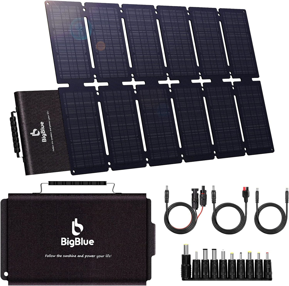42W Portable Solar Charger with USB and DC Output S3433