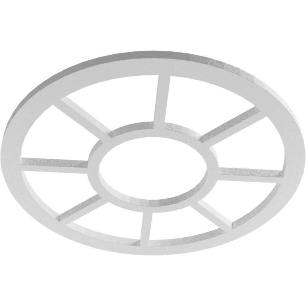 36x22OD x 13 1/8x22ID x 1x22P PVC Pierced Ceiling Medallion T745451