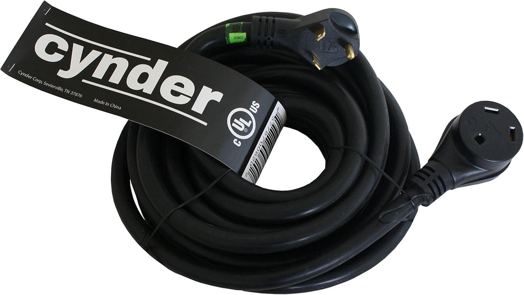 30 Amp Heavy Duty Power Extension Cord 50 Feet Yellow Pack of 2 P316323