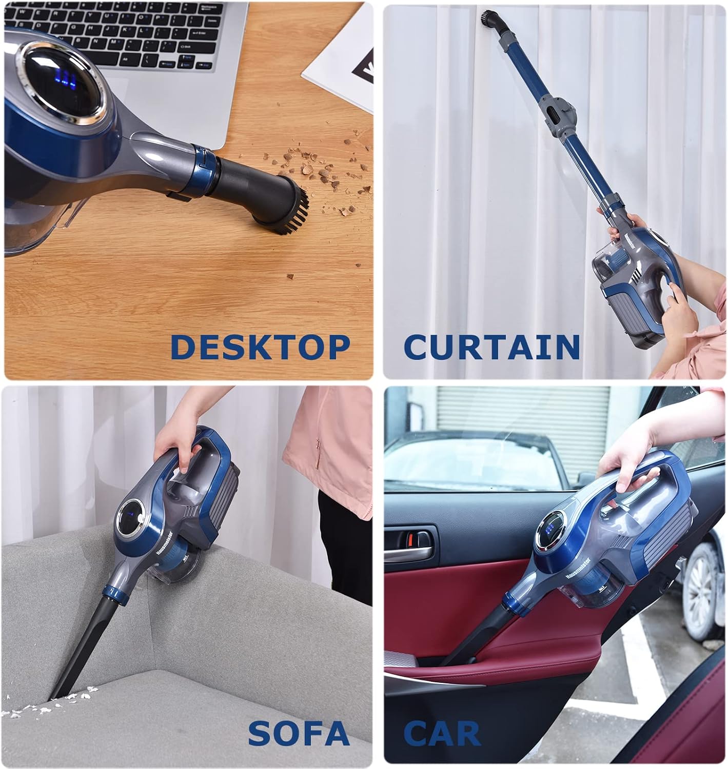 Cordless Stick Vacuum Cleaner Handheld Portable for Hard Floors Carpet Pet Hair D62631
