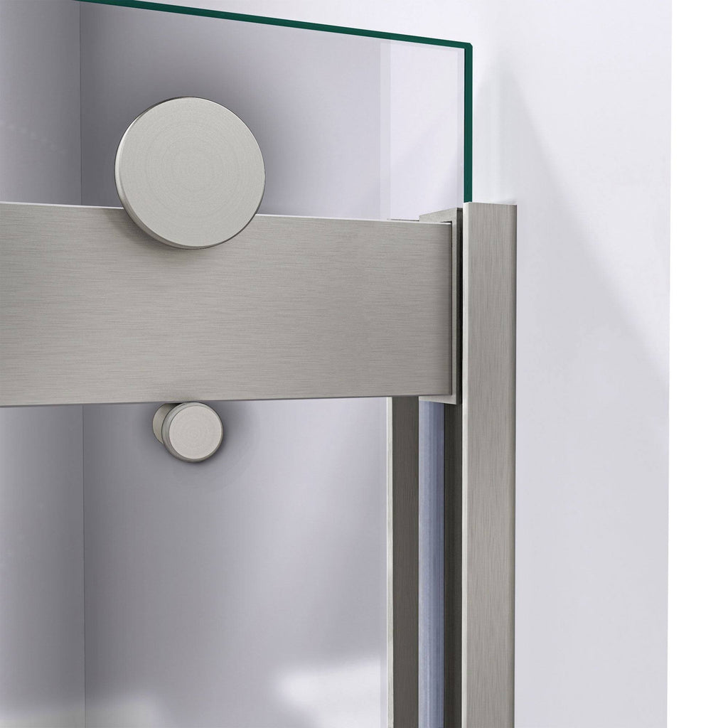 Semi-Frameless Bypass Shower Door in Chrome and Gray Glass K60036
